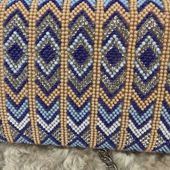 Starlet NWT Phoebe Jane Jeweled Clutch Detachable Crossbody Chain - Picture 8 of 10